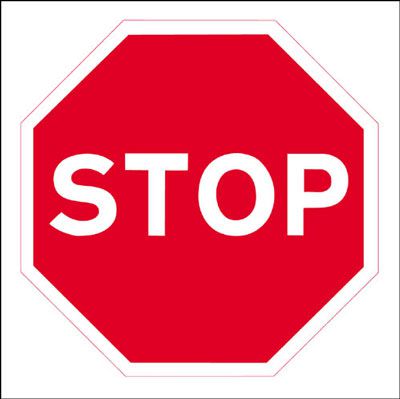 Stop traffic sign