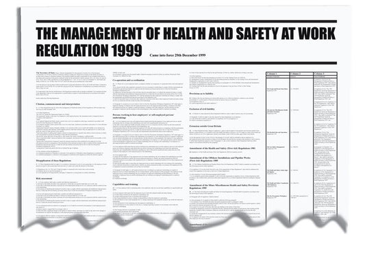 The Management of Health & Safety at Work Regulation 1999 Wallchart