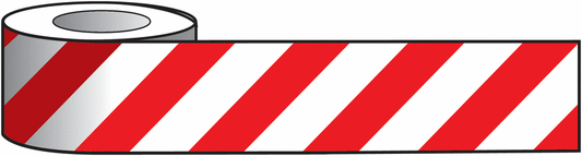 Reflective Tape - 100mm x 25m Red & White