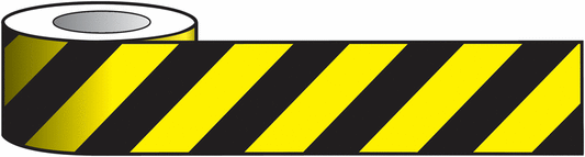 Reflective Tape - 100mm x 25m Black & Yellow