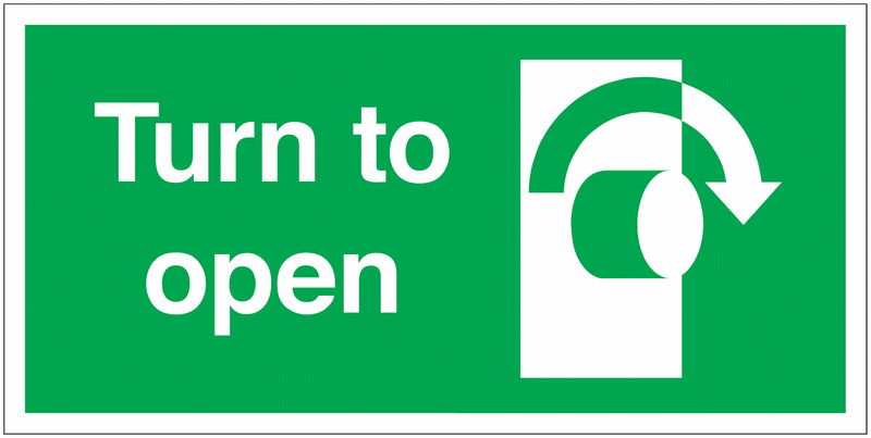 Turn To Open Clockwise