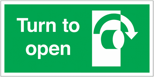 Turn To Open Clockwise