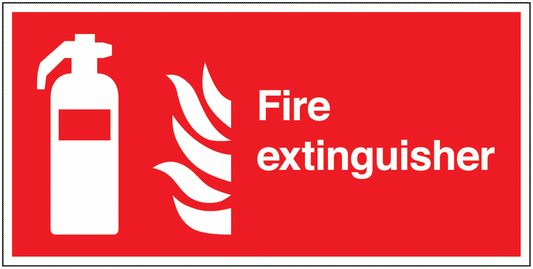 Fire Extinguisher Symbol & Flames