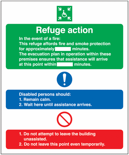 Refuge Action Point Notice