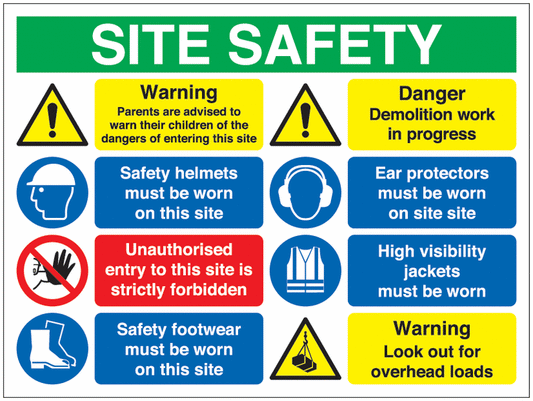 Site Safety Dangerous Site Personal Protective Equipment Site Safety Board