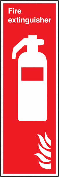 Fire Extinguisher Symbol & Flame