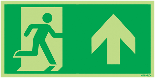 Running Man Arrow Up - Nite Glo
