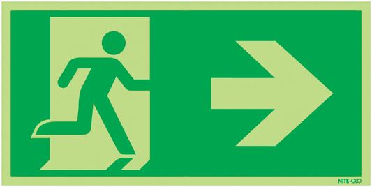 Running Man Arrow Right - Nite Glo
