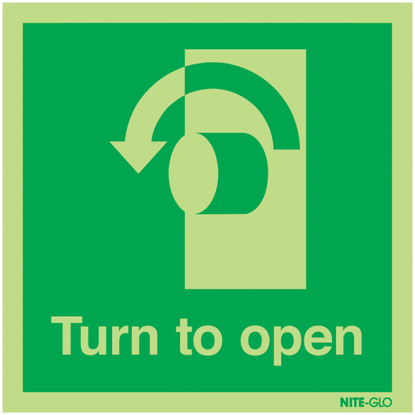 Turn To Open Anti-Clockwise - Nite Glo