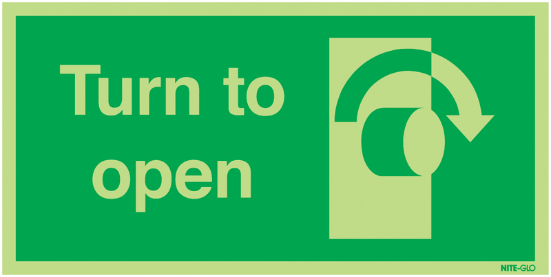 Turn To Open Clockwise - Nite Glo
