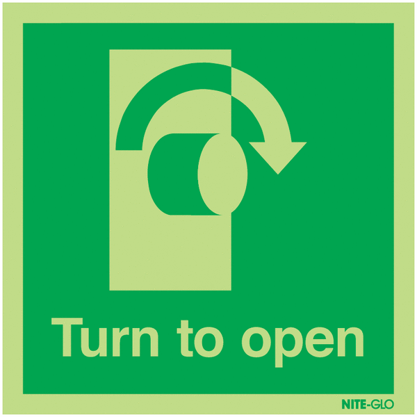 Turn To Open Clockwise - Nite Glo
