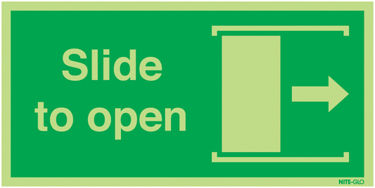 Slide To Open Right - Nite Glo