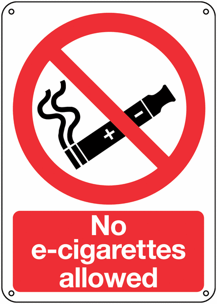 No E-Cigarettes allowed