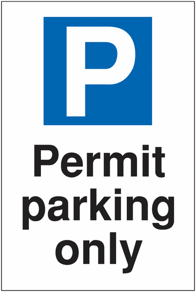 Permit parking only