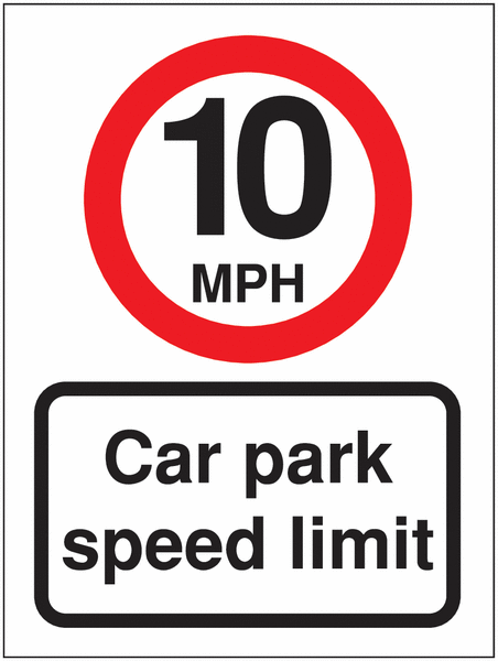 10mph Car Park Speed Limit