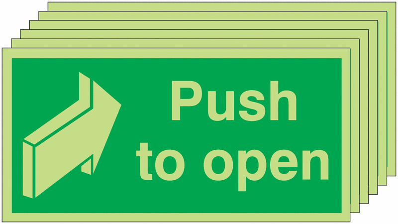 Push To Open - Nite Glo Pk of 6