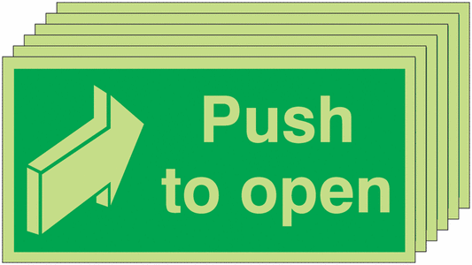 Push To Open - Nite Glo Pk of 6