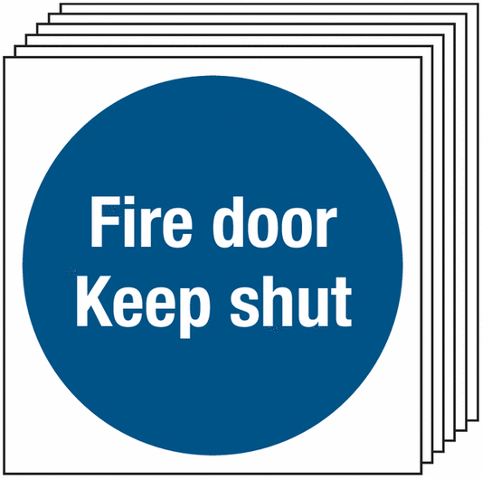 Fire Door Keep Shut - Pk of 6
