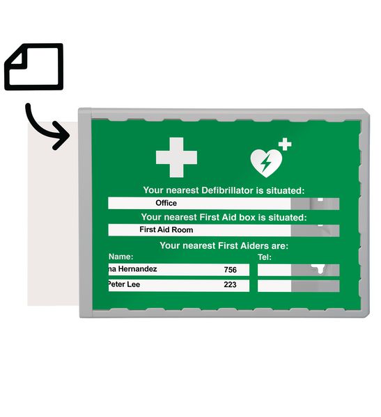 Your Nearest Defib is Situated: Update Sign