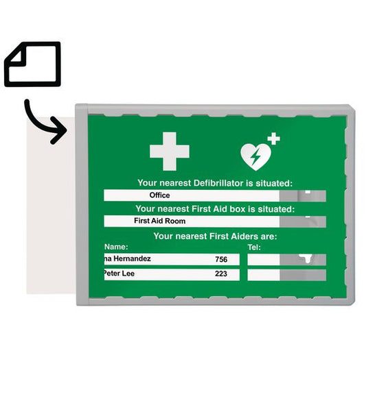 Your Nearest Defib is Situated: Update Sign