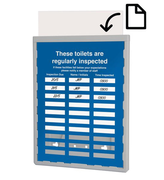 Toilet Inspection: Update Sign