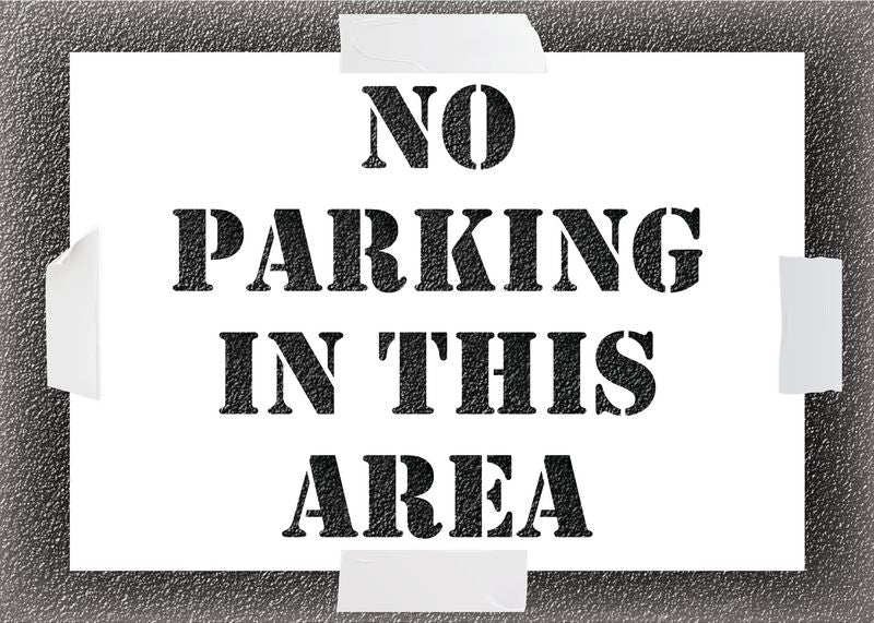 No Parking Car Park Stencil