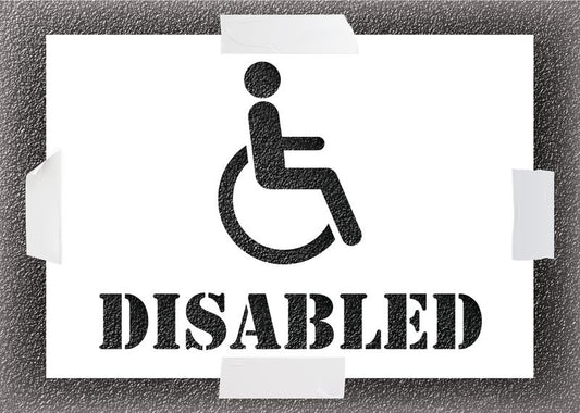 Disabled Car Park Stencil