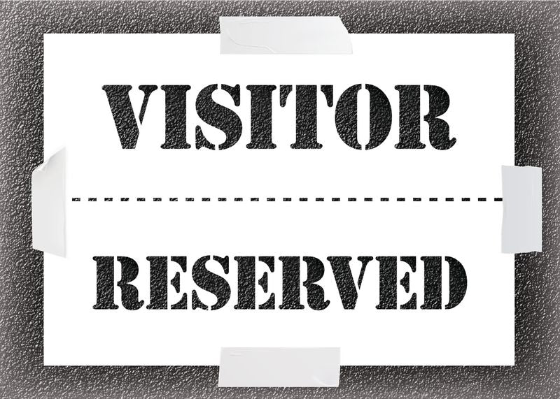Visitor/Reserved Car Park Stencil