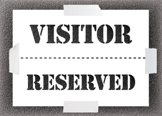 Visitor/Reserved Car Park Stencil