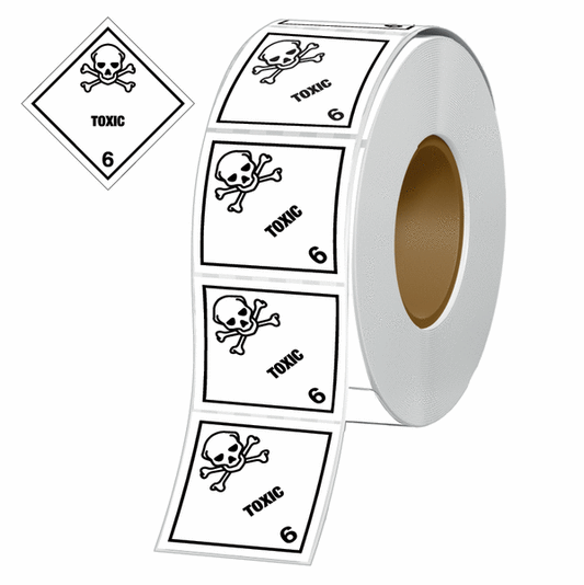 Toxic Hazard Warning Diamond Roll of 310