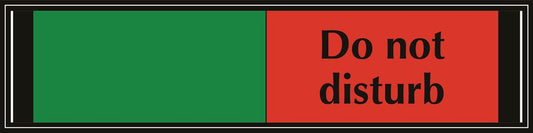 Do not disturb slider sign