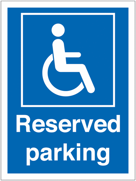 Disabled reserved parking
