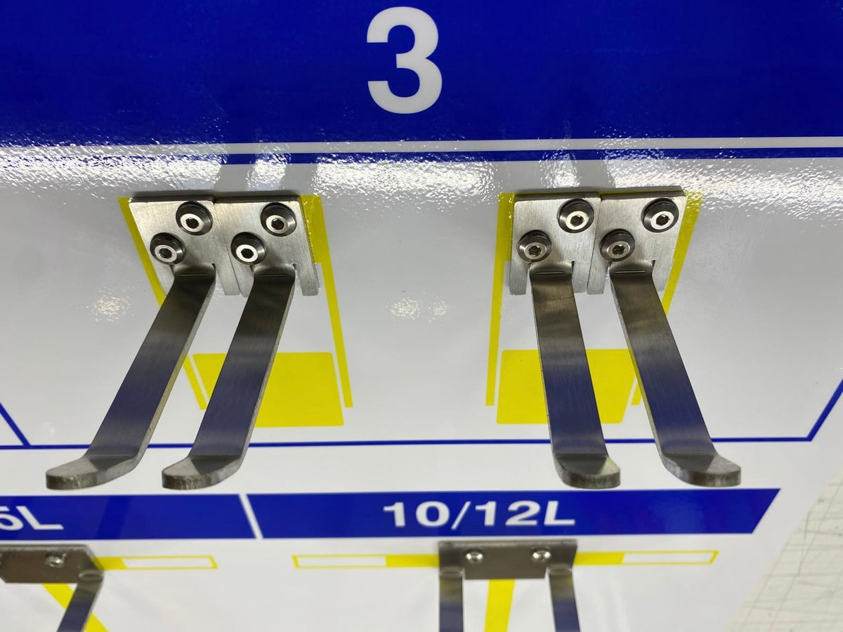304 Stainless Steel 5S Shadow Board Tool Hooks – Single & Double