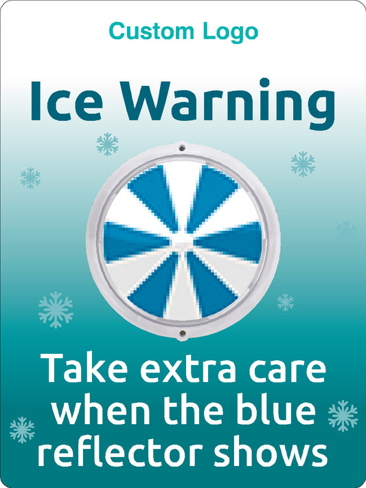 Ice Alert Ice Warning Sign
