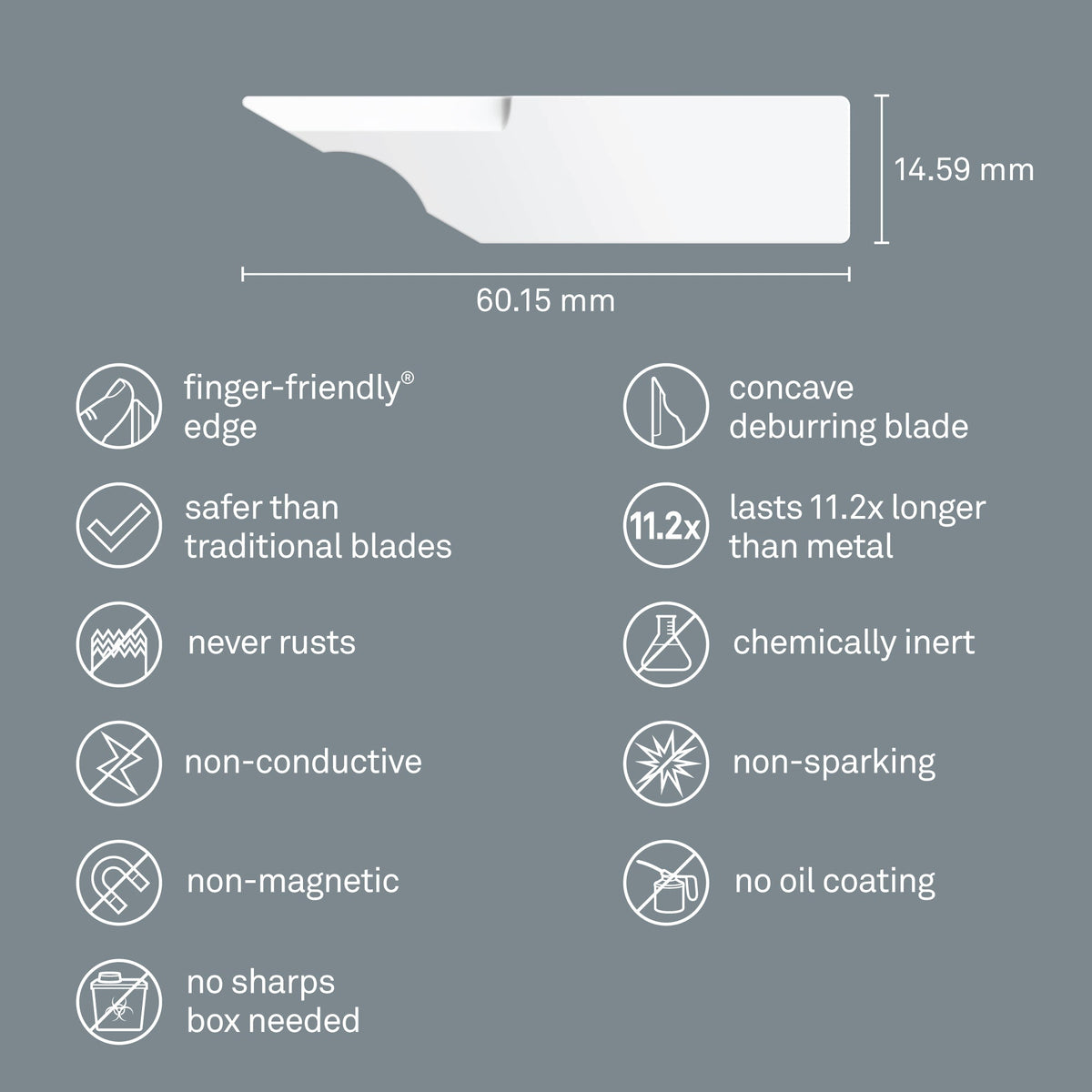 Slice Concave Deburring Blade