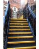 GRP stair tread covers installed on concrete staircase