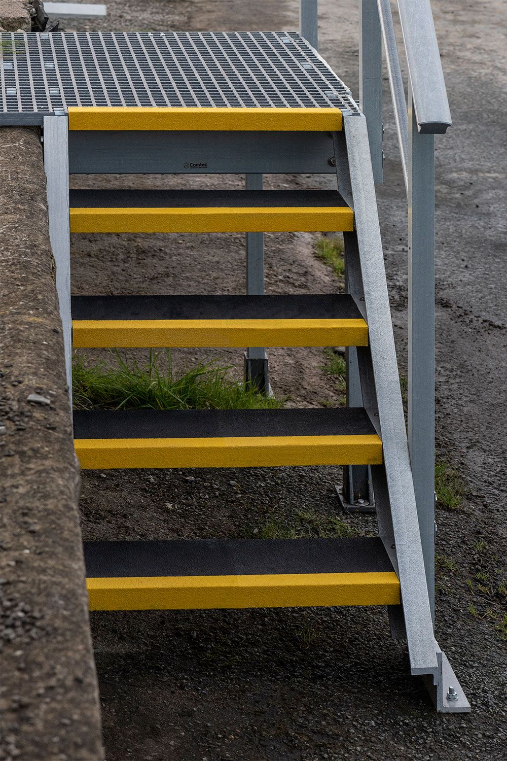 Anti-Slip GRP Stair Treads – Heavy Duty Fibreglass Step Covers - 55mm x 345mm