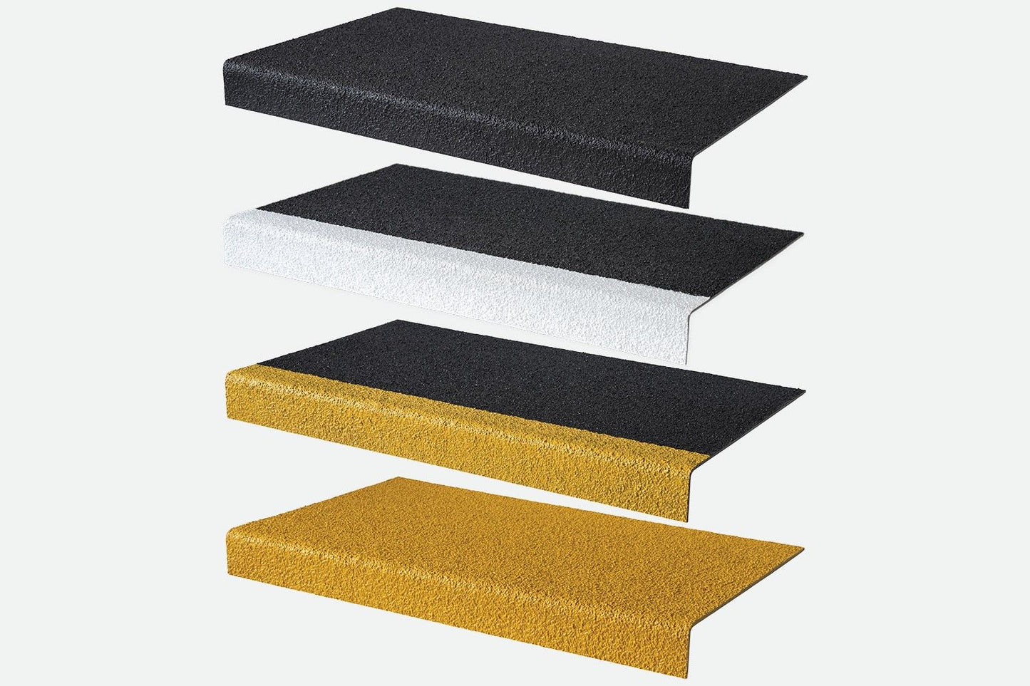Anti-Slip GRP Stair Treads – Heavy Duty Fibreglass Step Covers - 55mm x 345mm