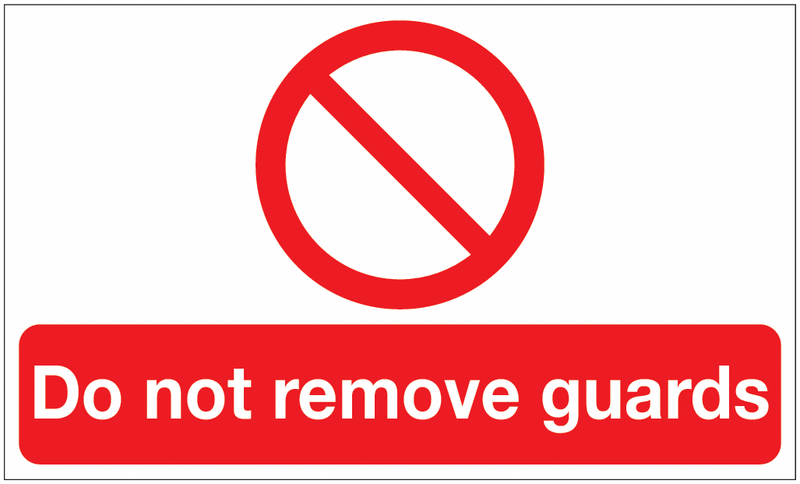 Do not remove guards