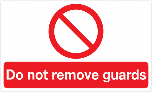 Do not remove guards