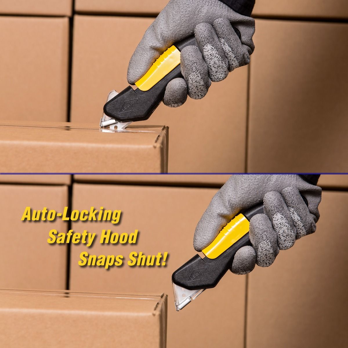 Lewis Auto Locking Safety Knife