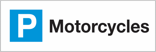 Motorcycles Parking Sign