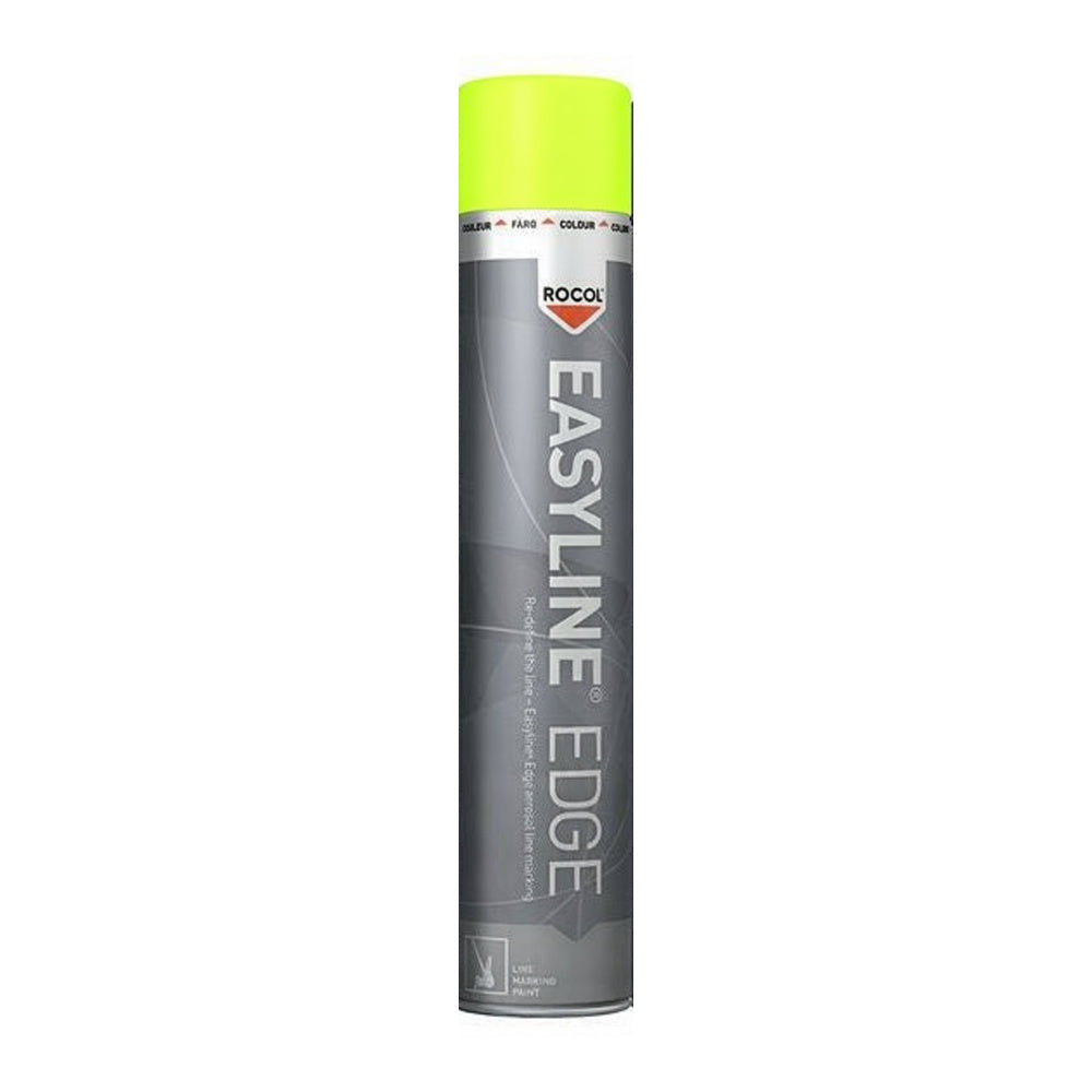 ROCOL EASYLINE EDGE Fluorescent Yellow Line Marking Paint 750ml Aerosol Can
