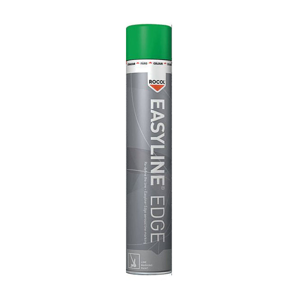 ROCOL EASYLINE EDGE Green Line Marking Paint 750ml Aerosol Can