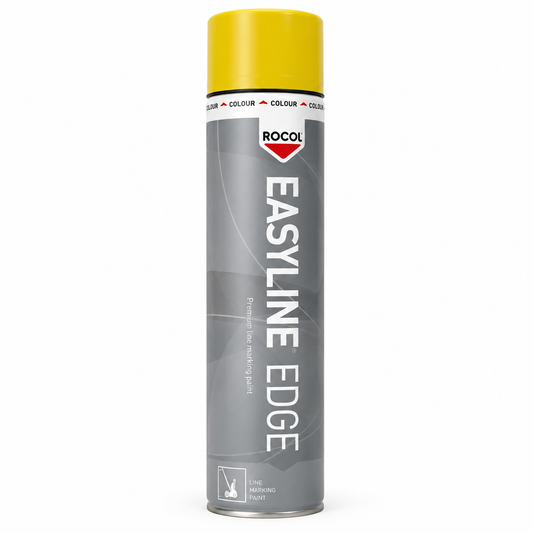ROCOL EASYLINE EDGE 750ml yellow aerosol line marking paint
