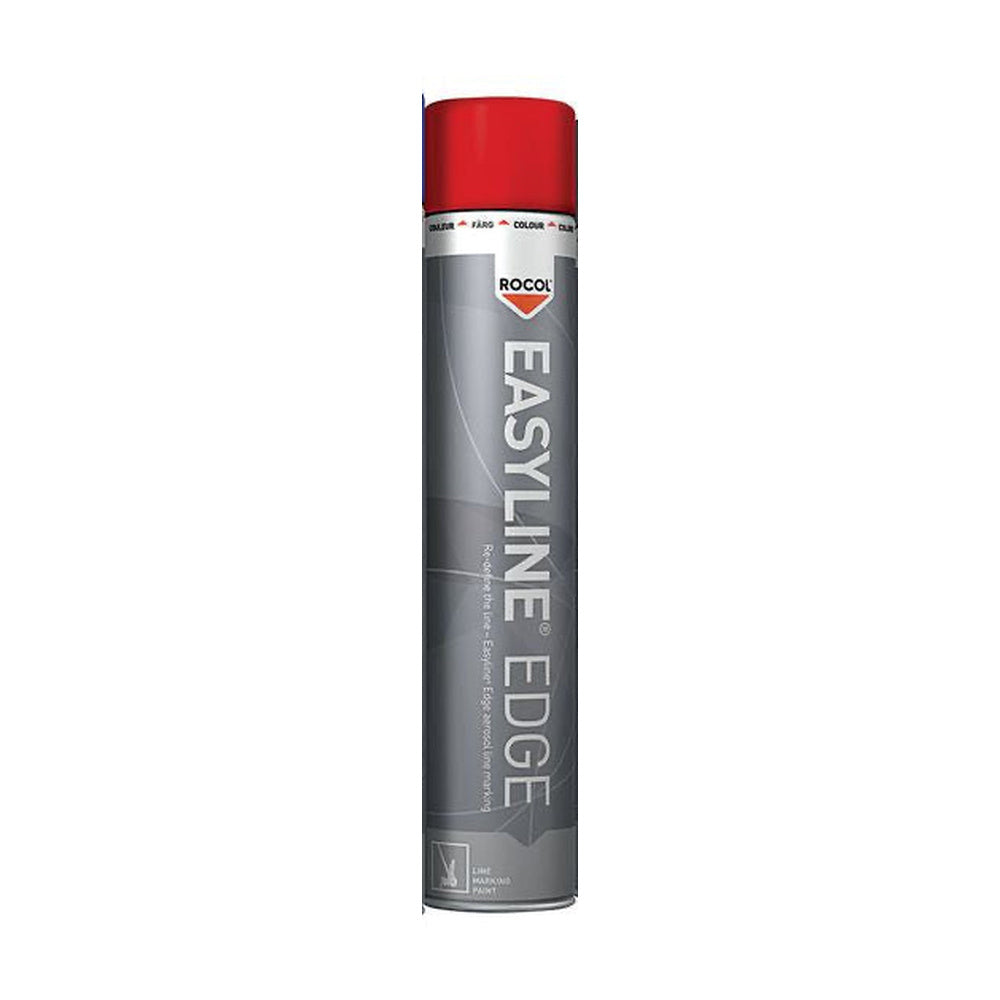 ROCOL EASYLINE EDGE Red Line Marking Paint 750ml Aerosol Can